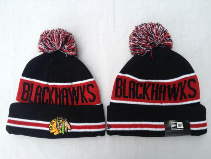 NHL Chicago Blackhawks Black Beanie 2 SF